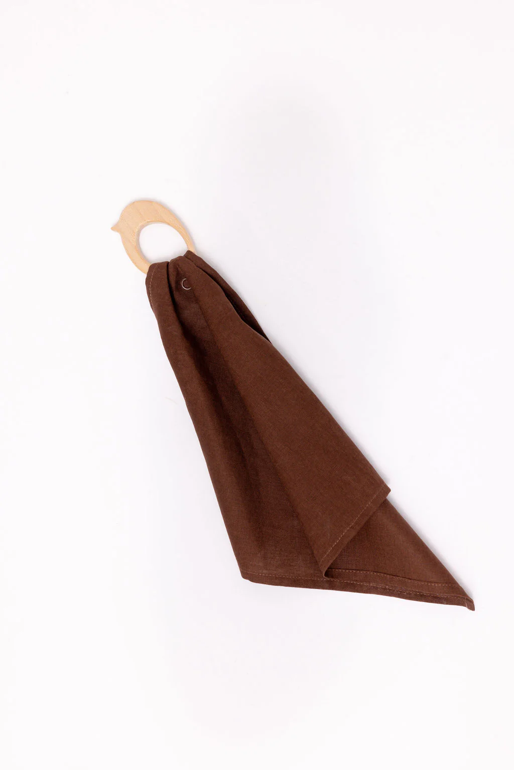 Cormorant - Linen + Maple Ring Teether
