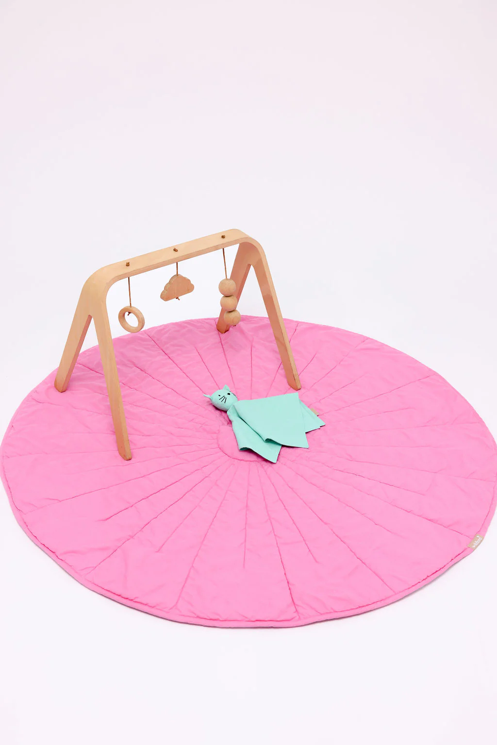 Pink Robin/Hummingbird - Linen Quilted Playmat